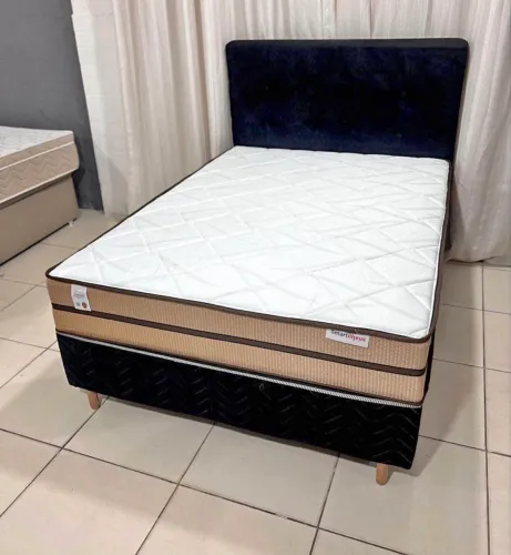 Cama box Casal Molas Ensacadas Plumatex 
