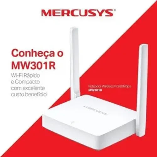 Lote (10 unidades) Roteador Wireless Mercusys N 300Mbps MW301R