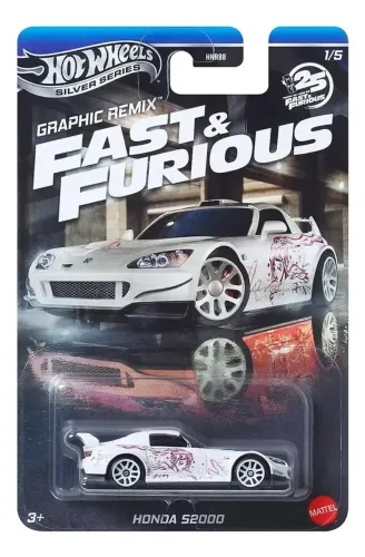 Hot Wheels Carrinho Silver Honda S2000 Mattel Hnr88 / Jby44 Branco
