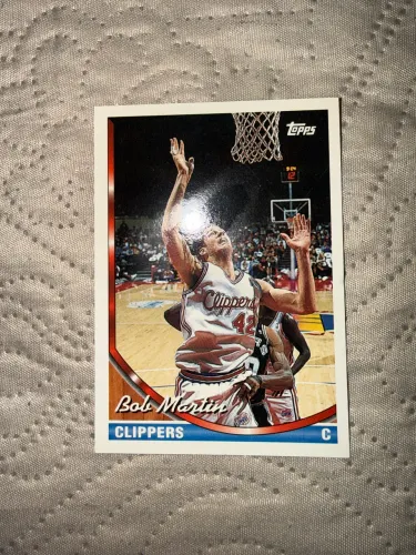 Bob Martin 93-94 Topps #255 Rookie Carta Colecionável NBA