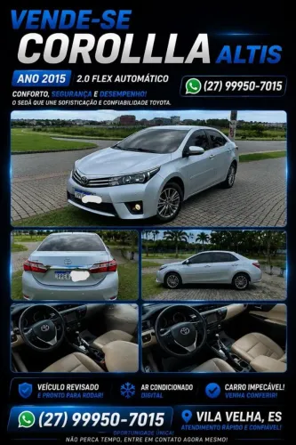 Toyota Corolla Altis 2.0 Flex 16V Aut. 2015