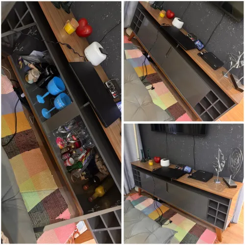 Vendo rack com local para colocar vinhos 