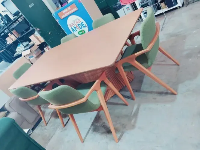 MESA DE JANTAR C/ 6 CADEIRAS PREMIUM ALTO PADRAO