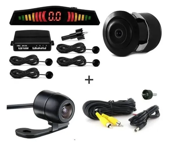 Câmera de ré(modelo Borboleta)+ sensor de estacionamento