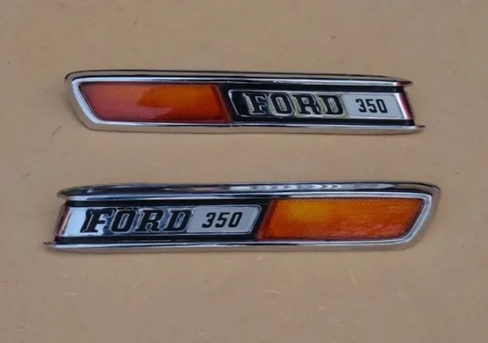 Emblema Lateral Capô F-350 72 À 79 Original - Par