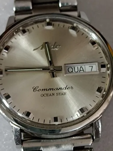 Relógio marca mido commander oceano star todo aço