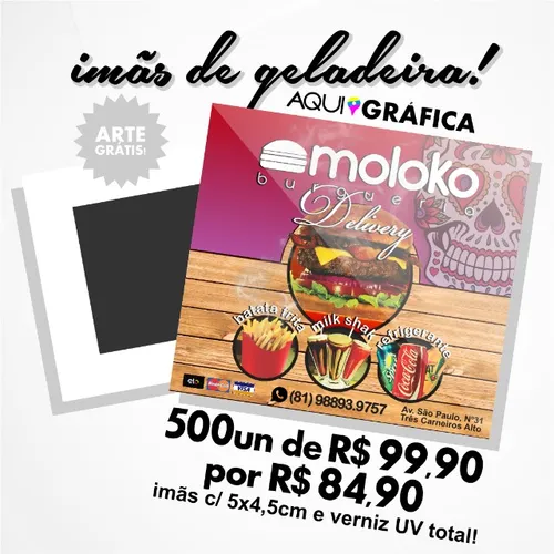 Ímãs de Geladeira com Arte Grátis!