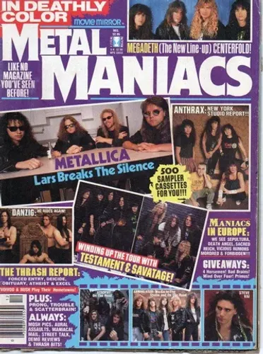 4 Revistas do Metallica Raridade Peças de Colecionador