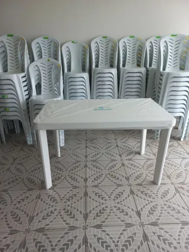 Mesa Plastica Para Seis Cadeiras