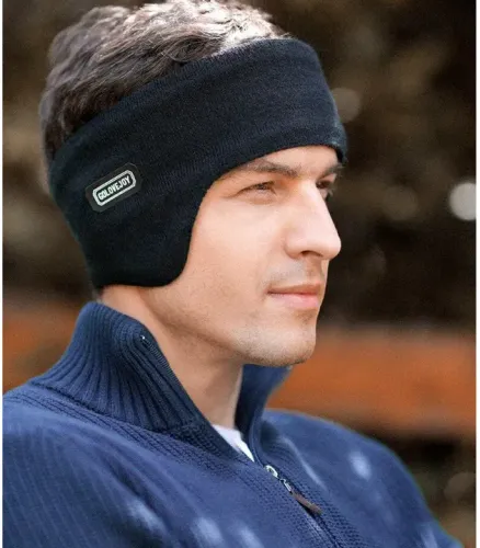 Touca unisex acolchoados para manter a orelha aquecida evitar frio e mater-se aquecido