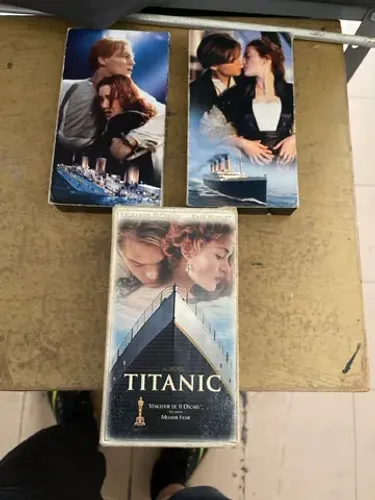 Fita Vhs titanic dupla 2 volumes legendado