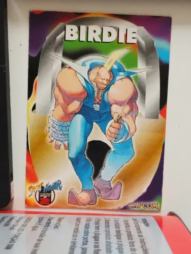 Birdie Card Capcom super street Fighter 2 Anos 90 fliperamas