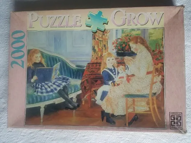 Quebra Cabeça Grow Renoir De Noite Com As Crianças 2000 Peças Leia A Descrição