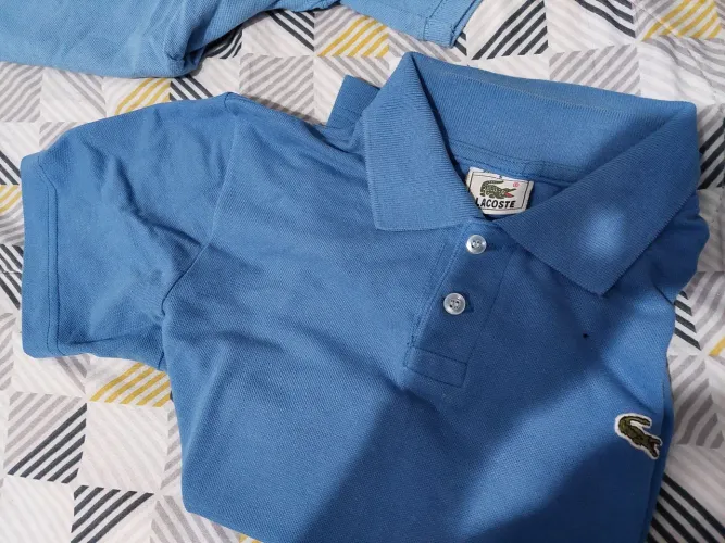Camiseta juvenil polo, manga curta