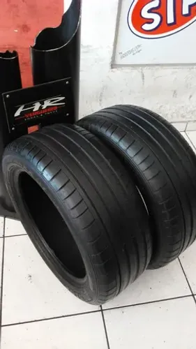 pneu 245/50 18 dunlop rft semi novo