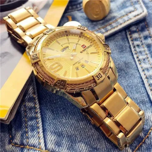 Relógio Naviforce 9117 Masculino Analógico Aço Inoxidável Novo