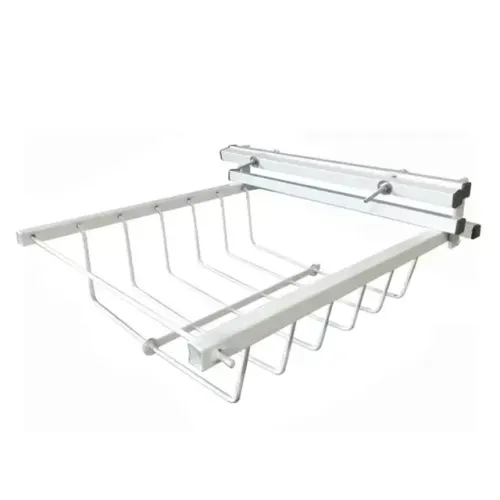 Lixeira retrátil, muro ou grade.