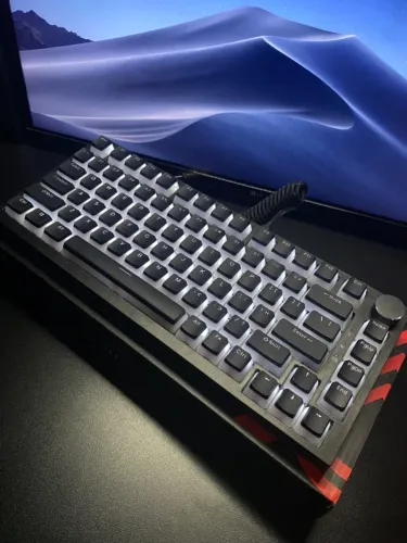 Teclado Mecânico Gamer Teclas Pudding Retroiluminado Ajazz Ak820 Gasket Mount Com Fio