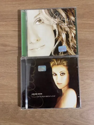 CDs Céline Dion - All The Way e Let's Talk About Love