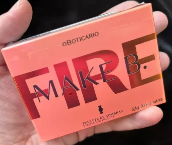 paleta de sombras make b. fire o boticário - 5,4g