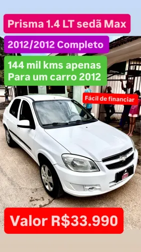 Chevrolet Prisma Sed. Maxx/ LT 1.4 8V Econof. 4P 2012