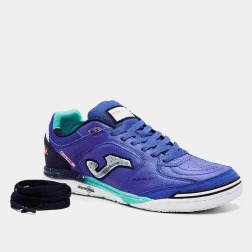 Chuteira Futsal Joma Top Flex - Azul/Roxo