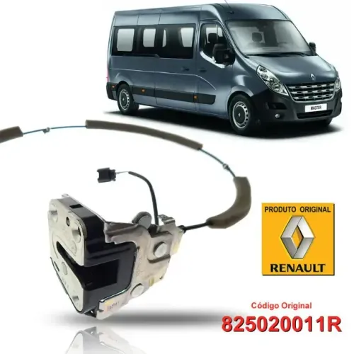 Fechadura Elétrica Lado Direito Porta De Correr Original Renault Master 2014 2015 2016 201