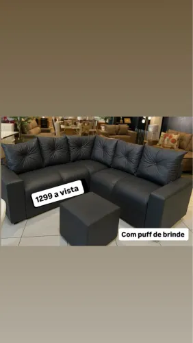 NOVIDADE SOFÁ L NO CORINO (PREÇO DE FÁBRICA)