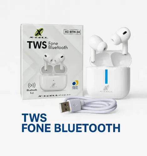 Fone de Ouvido Bluetooth TWS Premium X-Cell XC-BTH-34