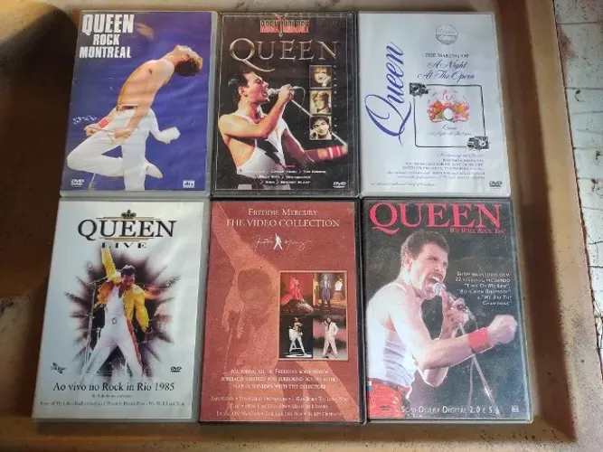 Queen E Freddie Mercury Kit com 6 Dvds Rock and Roll