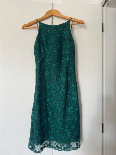 Cavendish vestido renda verde