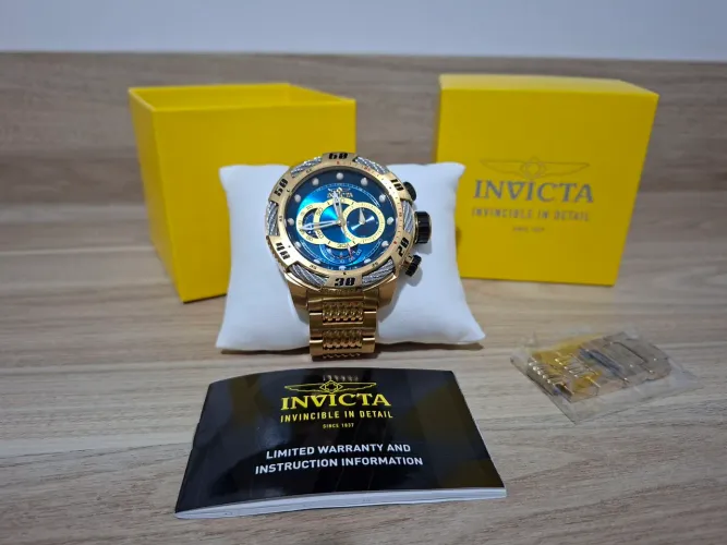 Relógio Invicta Speedway - Ouro 
