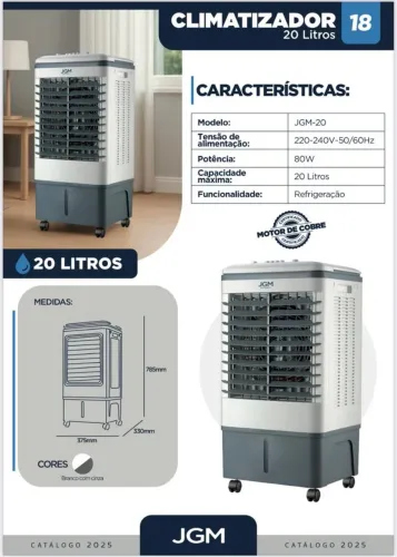 Climatizador 20 litros JGM 