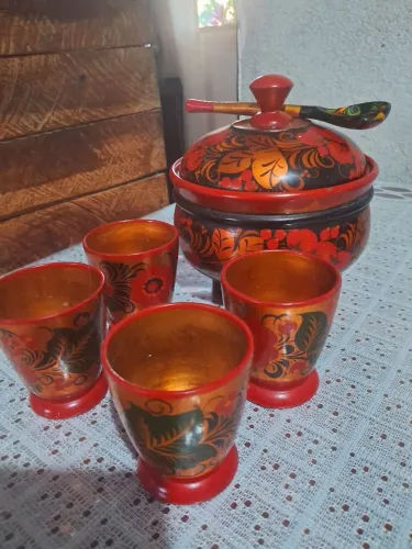 Jogo de Chá Russo Decorado
