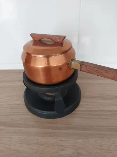 Rechaud fondue cobre