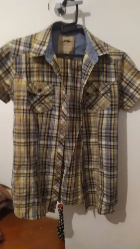Camisa Xadrez Manga Curta 