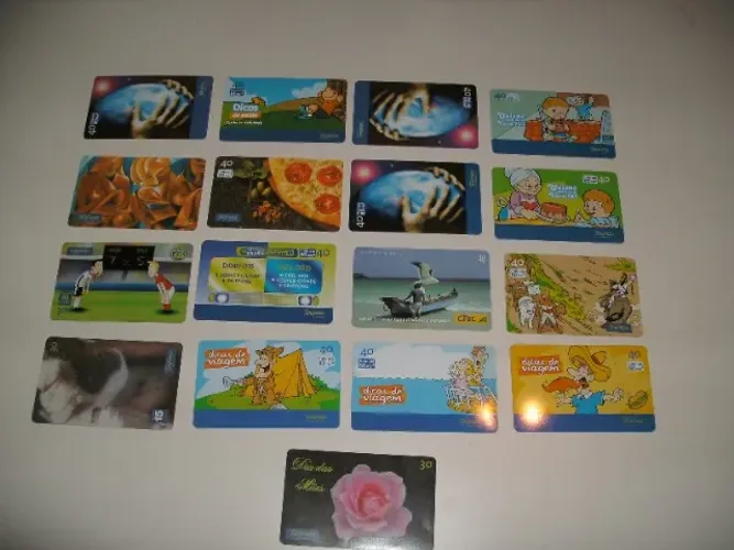 Cartões de telefone antigos