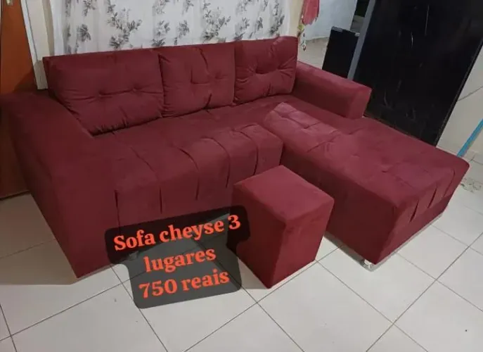 Sofá Cheyese 3 Lugares 