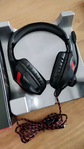 HEADSET GAME COM FIO, FONE DE OUVIDO COM MICROFONE