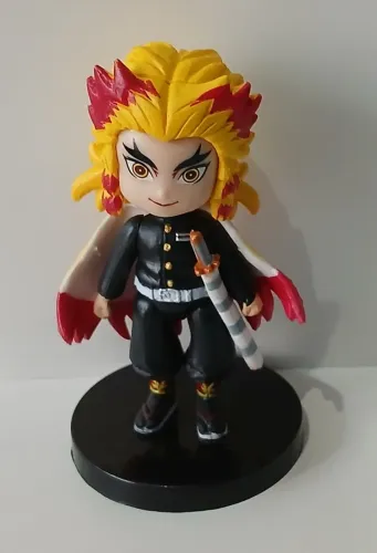BONECO MINIATURA DEMON SLAYER KYOJURO RENGOKU