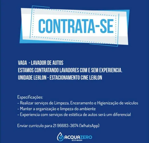 Lavador de Autos - Estética Automotiva