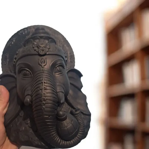 Ganesha/Busto Estátua Deus da Fortuna Prosperidade