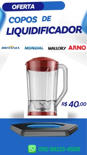 Copos de liquidificador de várias marcas