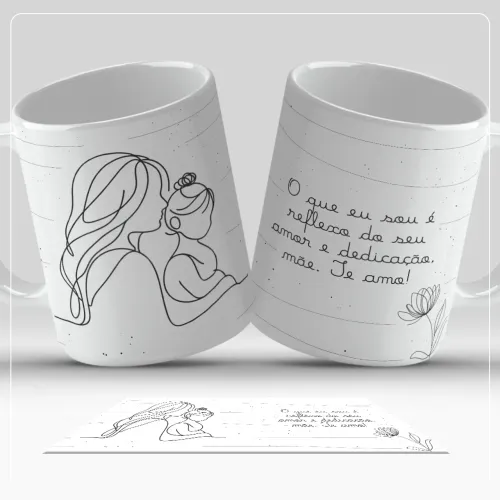 Caneca personalizada dia das mães 
