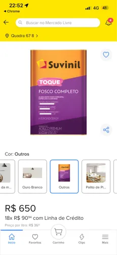 Lata de Tinta Suvinil Fosco Completo
