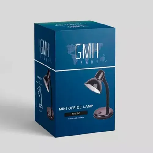 LUMINARIA DE MESA MINI OFFICE LAMP E27 - PRETO