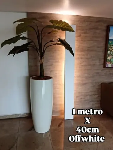 vaso com  1 metro em fibra de vidro auto brilho ou textura 