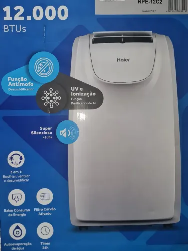 Ar condicionado portátil Haier 12000 Btu