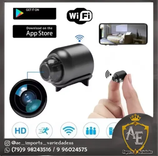 Câmera Espiã Wi-Fi HD - Mini Câmera Invisível