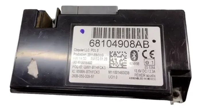 Módulo Bluetooth Dodge Ram 2012 68104908ab